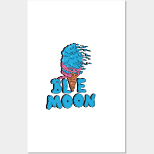 Blue moon icecream Posters and Art